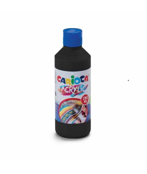 Carioca Botella de Tempera Acrilica - 250ml - Colores Brillantes - Resistente a la Luz - Efecto Tridimensional - Apto para Todas