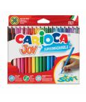 Carioca Joy Pack de 36 Rotuladores - Tinta Superlavable - Punta Fina 2.8mm - Punta Bloqueada - Tapa Ventilada - Color Varios