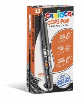 Carioca Oops Boligrafos Borrables - Termo Sensible - Empuñadura Texturizada - Punta de Ø 0.7mm - Doble Goma - Recambios Compatib