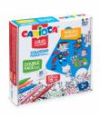 Carioca Coloring Puzzle Super Heroes & Market Pack de 35 Piezas a Doble Cara para Colorear - Incluye 12 Rotuladores Superlavable