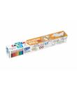 Carioca Coloring Roll Abc Rollo de Papel Adhesivo para Colorear - Aplicable en Superficies Verticales u Horizontales - Pegable y