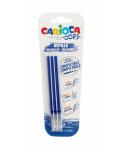 Carioca Oops Pack de 3 Recambios para Boligrafo Borrable - Tinta Termo Sensible - Punta de 0.7mm - Compatibles con Boligrafo Oop