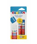 Carioca Pack de 2 Pegamentos de Barra - Ideal para Casa, Colegio y Oficina - Pega Papel, Fotos y Tejidos - sin Disolventes - Col