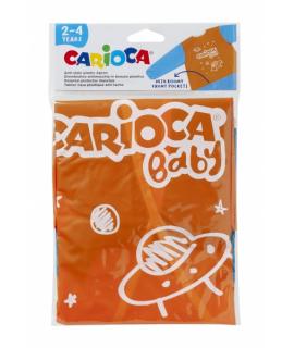 Carioca Delantal Baby 2-4 Años - Impermeable - Manga Larga - Bolsillos - Lavable a Maquina - Cierre con Velcro - Zona para Nombr