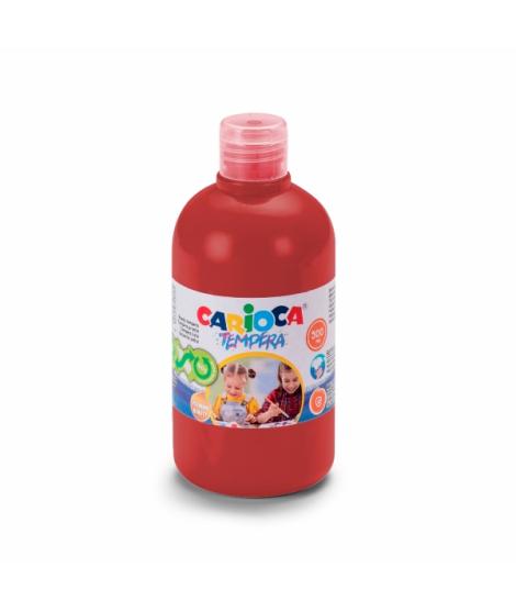 Carioca Botella de Tempera 500ml - Colores Superlavables - Faciles de Mezclar - Aplicable en Materiales Porosos - Alta Opacidad 