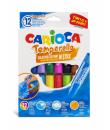 Carioca Temperello Pack de 12 Temperas Solidas - Colores Brillantes y Lavables - Gran Cobertura - Faciles de Mezclar - sin Disol