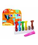 Carioca Baby Teddy Pack de 6 Rotuladores - Super Seguros - Forma Ergonomica - Tinta Superlavable - Dermatologicamente Testado - 