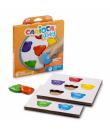 Carioca Teddy Crayons Pack de 6 Ceras de Colores - Certificadas a Partir de 12 Meses - Diseñadas para Entrenar el Agarre Digital