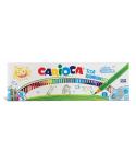 Carioca Tita Rainbow Set Pack de 50 Lapices Hexagonales de Colores - Mina Ø 3mm - Colores Brillantes y Lavables - Escritura Blan