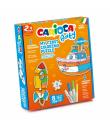 Carioca Coloring Puzzle Transports Baby 2+ Pack de Puzzle para Niños - 2 Medios de Transporte de 3 Piezas - 2 Transportes de Ref