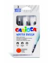 Carioca Pack de 3 Pinceles de Agua Recargables - Deposito Facil de Llenar - Perfectos para el Cole - 3 Tamaños Diferentes - Colo