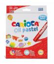 Carioca Pack de 24 Pasteles al Oleo - Colores Brillantes - Lavables - Resistentes a la Luz - Cubrientes - Faciles de Mezclar - M