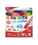 Carioca Pack de 50 Pasteles al Oleo - Colores Brillantes - Lavables - Resistentes a la Luz - Cubrientes - Faciles de Mezclar - M