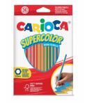 Carioca Supercolor Pack de 36 Lapices de Madera - Cuerpo Hexagonal - Colores Intensos y Gran Opacidad - 3.3mm de Grosor - Color 