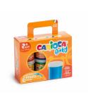 Carioca Tempera Baby Pack de 6 Botes de Pintura de Dedos 2+ - Lavable - Atoxica - sin Olor - Maxima Creatividad y Diversion - Co