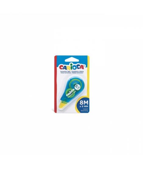 Carioca Corrector de Cinta 8mx5mm - Ideal para Cualquier Tipo de Papel - Color Blanco