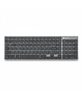 NGS Fortune-BT Teclado Multidispositivo Inalambrico USB Bluetooth - Layout Frances - Silencioso - Teclas X-Type - Bateria Recarg