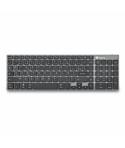 NGS Fortune-BT Teclado Multidispositivo Inalambrico USB Bluetooth - Layout Frances - Silencioso - Teclas X-Type - Bateria Recarg