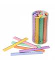 Faibo Bote de 100 Reglas de PVC de 16cm - Colores Pastel Surtidos