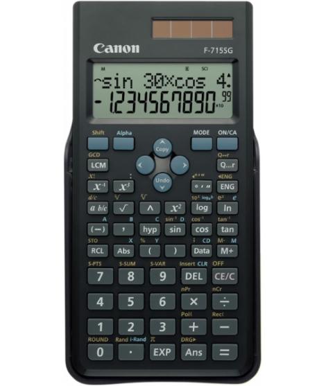 Canon F-715SG Calculadora Cientifica con Pantalla LCD 2 Lineas 16 Digitos - Calculo Interno de hasta 16 Digitos - 250 Funciones 