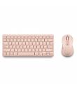 NGS Fantasy Pack Teclado Compacto Silencioso + Raton Silencioso 1600dpi 5 Botones - Conexion 2,4GHz, BT1 y BT2 - Color Rosa