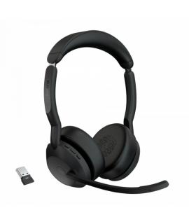 Jabra Evolve2 55 MS Stereo Auriculares con Microfono Bluetooth - Cancelacion de Ruido - Autonomia hasta 18h - Diadema Ajustable 