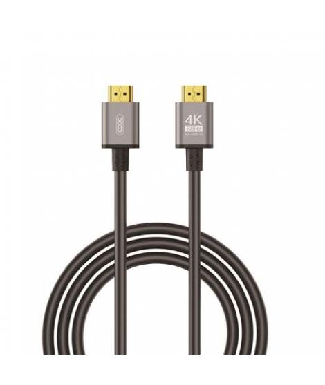 XO Cable HDMI - Resolucion 4K - Alta Velocidad - Conectores Chapados en Oro - Compatible con Multiples Dispositivos - Color Negr