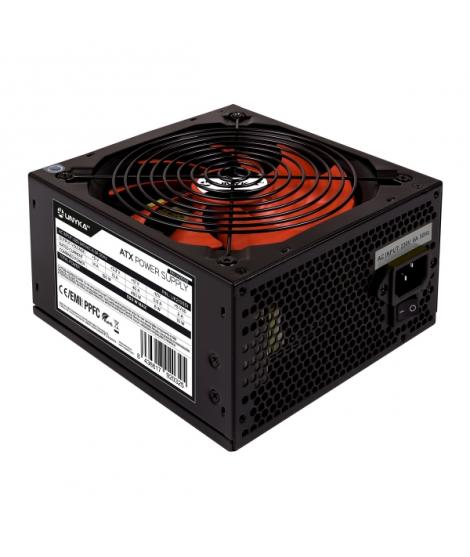 Unykach ATX 550W Gaming Fuente de Alimentacion 550W ATX 2.3 - PPFC - Ventilador 140mm