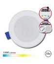 Elbat Downlight Circular 18W - 1440Lm - Selector 3 Temperaturas+Sobrepared - Color Blanco