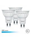 Elbat Pack 3 Bombillas LED Gu10 - 6W - 560Lm - Luz Fria - Color Blanco