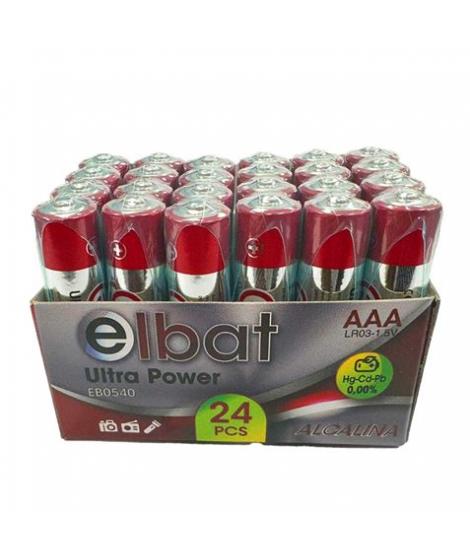 Elbat Pack 24 Pcs Pilas Alcalinas LR03/AAA - Color Varios