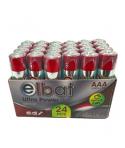 Elbat Pack 24 Pcs Pilas Alcalinas LR03/AAA - Color Varios