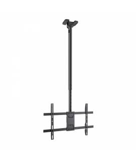 Tooq Soporte XL de Techo para Pantallas 43-86" - Angulo de Giro 180º - Inclinable - Gestion de Cables - Peso Max. 60kg - VESA Ma