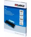 Dahle Pack de 100 Fundas para Plastificar Brillo A4 - 125 Micras - Alta Calidad - Transparente