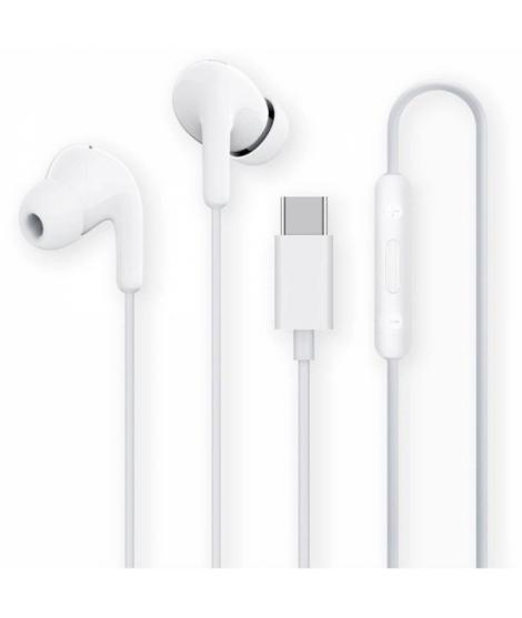 Xiaomi Mi Dual Driver Earphones Auriculares USB-C - Microfono Integrado - Resistencia IPX4 - Control en Cable - Color Blanco