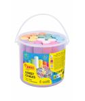 Jovi Street Chalks Bote 21 Tizas Jumbo - Especiales para Dibujar en El Suelo - Tizas Redondas - Facil Eliminacion con Agua - Poc