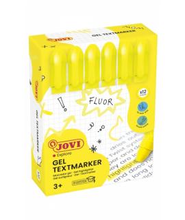 Jovi Gel Textmarker Marcadores de Texto - Gel en Seco - Colores Fluorescentes - No Necesitan Punta - No Traspasan - Secado Rapid