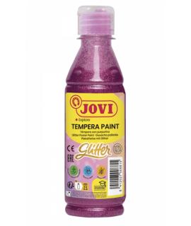 Jovi Glitter Tempera Botella de 250ml - Base Agua - Lista para Usar - con Purpurina - Excelente Rendimiento - Secado Rapido - Fl