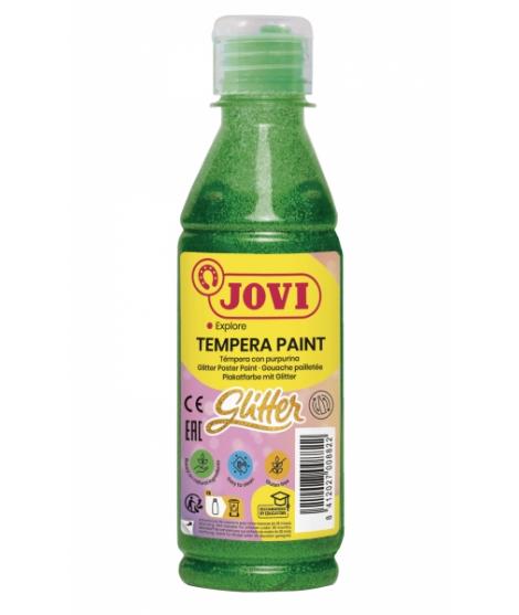 Jovi Glitter Tempera Botella de 250ml - Base Agua - Lista para Usar - con Purpurina - Excelente Rendimiento - Secado Rapido - Fl