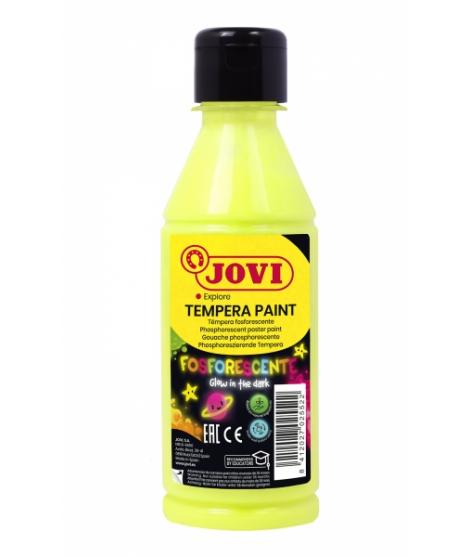 Jovi Tempera Paint Tempera Liquida Fosforescente - Brilla en la Oscuridad - Secado Rapido - Excelente Adherencia - Lista para Us