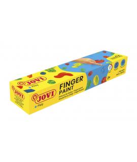 Jovi Finger Paint Estuche de 5 Botes 35ml Pintura de Dedos - Ingredientes Naturales - Mezclables - Textura Gelatinosa - Lavable 