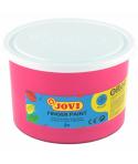 Jovi Finger Paint Bote de 500ml - Ingredientes Naturales - Colores Mezclables - Textura Gelatinosa - Lavable - Color Rosa