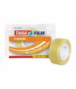 Tesa Tesafilm Standard Cinta Autoadhesiva Transparente 19mmx33m - Buena Adherencia y Alta Resistencia a la Luz UV - Sin PVC