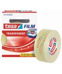 Tesa Tesafilm Cinta Autoadhesiva Transparente 19mmx33m - Resistente al Desgarro - Sin PVC