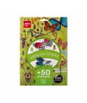 Apli Pack de 50 Pegatinas de Insectos - Removibles - Educativas - Desarrollan Psicomotricidad Fina - Imagenes Realistas