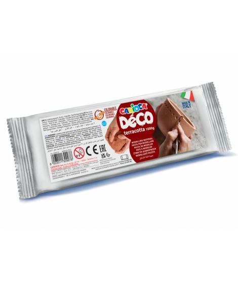 Carioca Pasta de Modelar Terracota 1000gr - Apta para Todas las Tecnicas de Modelaje - Endurece al Aire sin Coccion - Facil de A