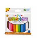 Carioca Pack de 10 Plastilinas - Facil de Usar - No Se Seca - Reutilizable - Colores Brillantes y Mezclables - Libre de Gluten -