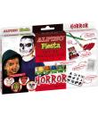 Alpino Fiesta Horror Pack de Maquillaje con 6 Barritas de Pintura Facial + Pincel + Tatuajes en Calcomania + Lapiz Perfilador y 