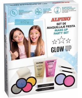 Alpino Set de Maquillaje Fiesta Glow Up - Se Lava con Agua y Jabon - Testado Dermatologicamente - Colores Surtidos