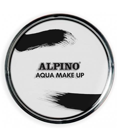 Alpino Aqua Make-up Polvera de Maquillaje Facial Acuarelable - Se Lava con Agua y Jabon - Color Blanco